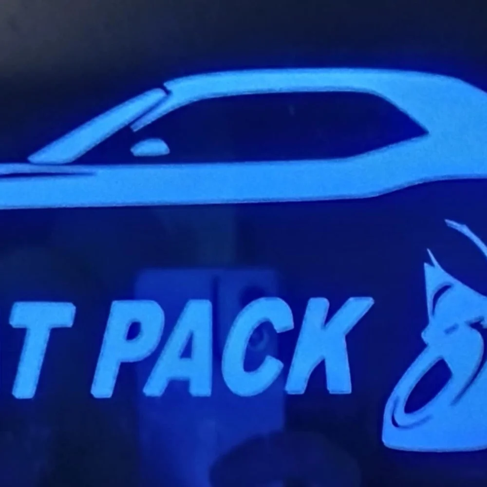 Etched L.e.d. Lighted Scat Pack Mirror